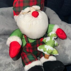 Trendmasters VTG 1993 nylon lumberjack Santa plush